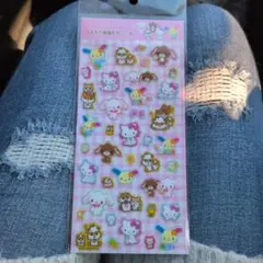 サンリオ ラメ入り樹脂もりシール