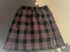 黒と赤のチェック柄スカート GU