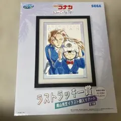 名探偵コナン　セガラッキーくじ ラストラッキー賞 青山先生イラスト額入りアート