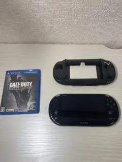 PS Vita 本体 PCH-2000 ブラック　カバー＆ソフト付き