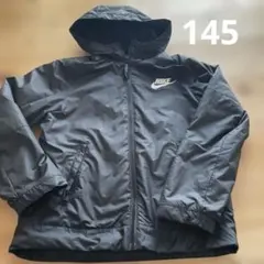 NIKE キッズ フード付きフリースジャケット ブラックMサイズ145