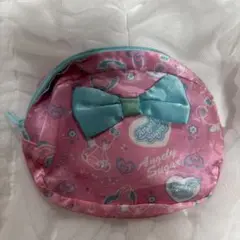 アイカツ　Angely Sugar リボン付きポーチ　当時のもの