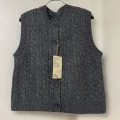 無印良品　MUJI 新品未使用タグ付　アンデスウールベストS