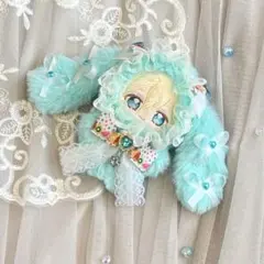 いつぬいふぃっくす いつぬい ぬい服 天使のうさぎさん ミント&水玉フルーツ柄のサムネイル