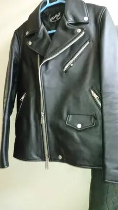 Rider's Trap ブラック レザー ダブルライダースジャケット