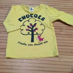 CHOCOLA 長袖Tシャツ 95cm イエロー