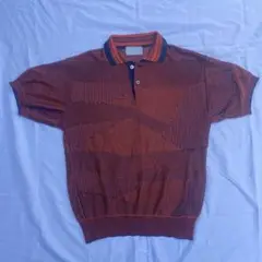 1980s Shin Hosokawa geometric polo