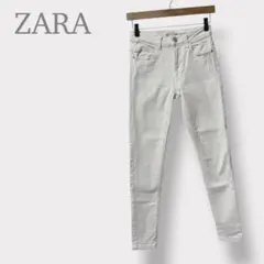【ZARA ザラ】スキニーデニム　無地　美シルエット　綺麗め　美脚