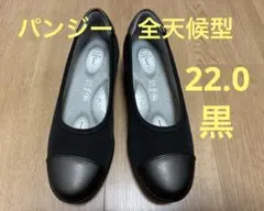 パンジー　全天候型パンプス　22.0㎝　黒のサムネイル