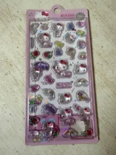 ハローキティ 50周年 正規品　サンリオ　ドロップシール 3Dステッカー