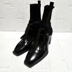 ZARA ハーネス付ラスティックブーツ サイズ39 - メルカリ
