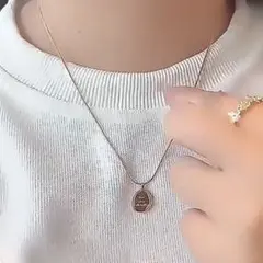 新品 ネックレス コイン サージカルステンレス スネークチェーン 人気 シルバー