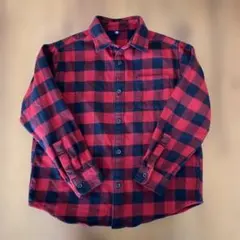 UNIQLO KIDS 130 ネルシャツ　綿100%