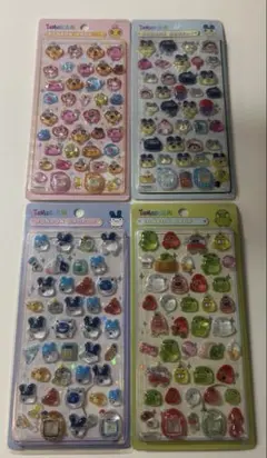 たまごっち　ボンボンドロップシール　4枚セット　海外製品