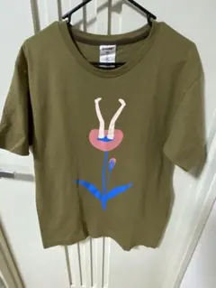 CUNE 花　生足Tシャツ M オリーブ　カーキ　Mのサムネイル
