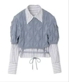 【期間限定▼値下げ】LILY BROWN クロップドシャツコンビニット