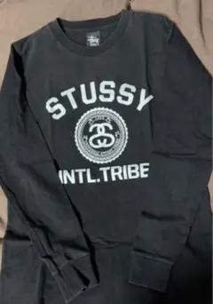 レア　ステューシー Stüssy黒 ブラック ロングTシャツ Mサイズのサムネイル