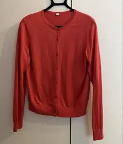 UNIQLO ユニクロ　UVカット　クルーネック　カーディガン　長袖　ピンク