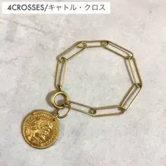 4CROSSES キャトル・クロス コインブレスレット ゴールド