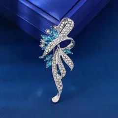 ブローチ❤️ブルー スーツ 七五三 卒業式 入学式 卒園式 入園式 オケージョン