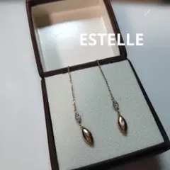ESTELLE エステール K10 チェーンピアス 箱付き 美品