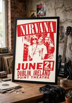 NIRVANA ポスター フレーム付き Charles Peterson - メルカリ