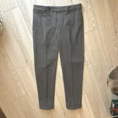 UNIQLOヒートテック グレー スラックス ウール混紡