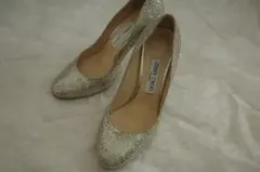 JIMMY CHOO グリッターパンプス 38サイズ