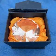 重量1.2kg ガラス玉 オブジェ 台座付き 直径10cm 置物 - メルカリ