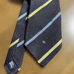 バーバリーロンドンネクタイ　紺色ストライプ　訳あり