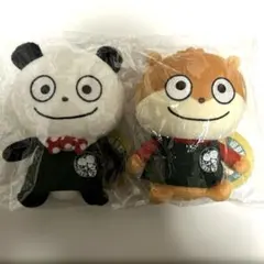にしむらゆうじ購買部本店限定販売　ごきげんぱんだ＆こねずみ　ぬいぐるみセット☘️