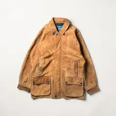 Nauticaレザージャケット ハンティングジャケット 本革 ブラウン フェード