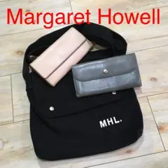 【MHL.】マーガレットハウエル ショルダーバッグ×本革長財布　3点セットのサムネイル