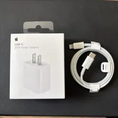 ［新品未使用］Apple純正 20W 電源アダプタ & ライトニングケーブル
