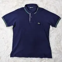 CHEMISE LACOSTE フランス製 ポロシャツ ネイビー 4のサムネイル