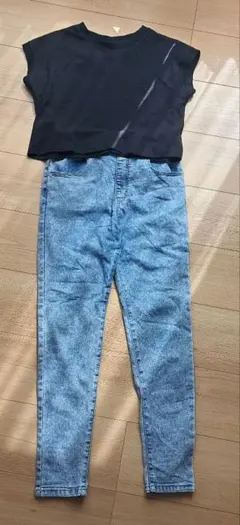 ハイウエストデニムパンツ 150サイズ