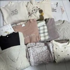 サイズ95まとめ売り　長袖トップス長袖ワンピース　バースデイ　プティマイン