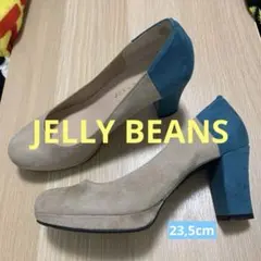 最終値下‼️*美品*JELLY BEANSベージュと青のハイヒールのサムネイル