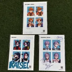 にじさんじ　3SKM ハフアニ　証明写真風ブロマイドセット