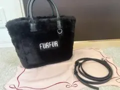 FURFUR ファーバッグ 2way ショルダーバッグ ブラック