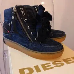 DIESEL デニム ハイカットスニーカー　インヒールのサムネイル