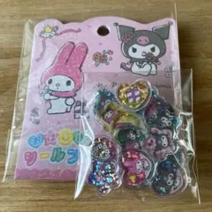 マイメロディ　クロミ　 おはじきシールフレーク