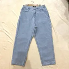 WEGO デニムパンツ 淡色 ライトブルー ストレート/ワイド S M L 美品