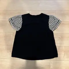&.Nostalgia 半袖　ボーダーTシャツ 黒とストライプ