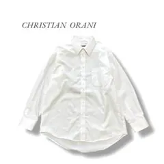 【CHRISTIAN ORANI】Yシャツ (LL-84) 白 無地 シンプル