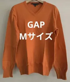 Gap メンズ Vネックコットンセーター オレンジ サイズMのサムネイル