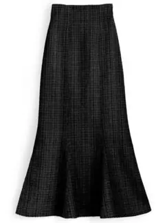 GRL ラメチェックツイードマーメイドスカート［dk1080］