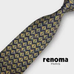 renoma 幾何学模様 高級SILKネクタイ レノマ mn267