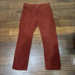 Lee コーデュロイワークパンツ 42タロンジップ ボルドー - メルカリ