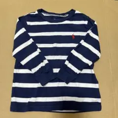 Ralph Lauren 長袖カットソー 18M ネイビー/ホワイト ボーダー